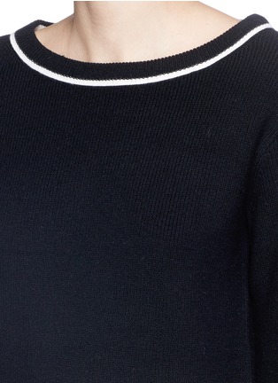 Detail View - Click To Enlarge - RAG & BONE - 'Pamela' contrast back colourblock sweater