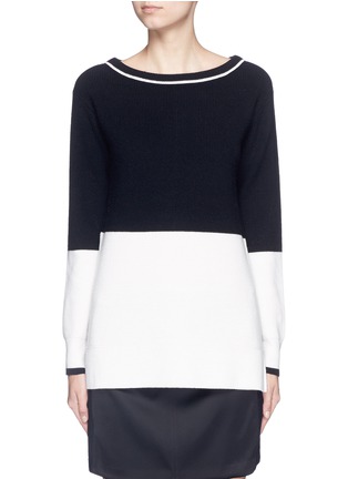 Main View - Click To Enlarge - RAG & BONE - 'Pamela' contrast back colourblock sweater