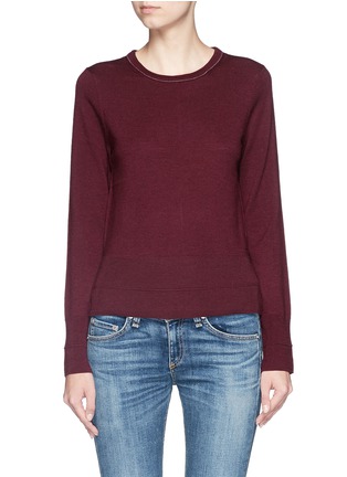 Main View - Click To Enlarge - RAG & BONE - 'Leanna' contrast seam sweater