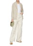 Figure View - Click To Enlarge - DREYDEN - Shawl Collar Ribbed Cashmere Knit Cardigan