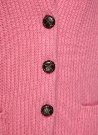  - DREYDEN - Shawl Collar Ribbed Cashmere Knit Cardigan
