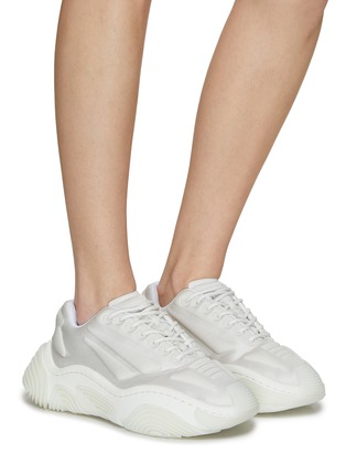 Figure View - Click To Enlarge - ALEXANDER WANG - ‘Vortex’ Lycra Chunky Low Top Lace Up Sneakers