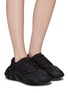 Figure View - Click To Enlarge - ALEXANDER WANG - ‘Vortex’ Lycra Chunky Low Top Sneakers