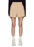 Main View - Click To Enlarge - CLOVE - HIGH RISE PLEATED MINI CULOTTE PANTS