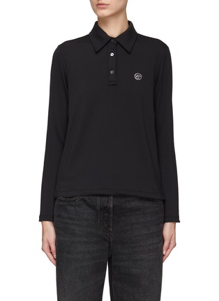 Main View - Click To Enlarge - CLOVE - LONG SLEEVE POLO SHIRT
