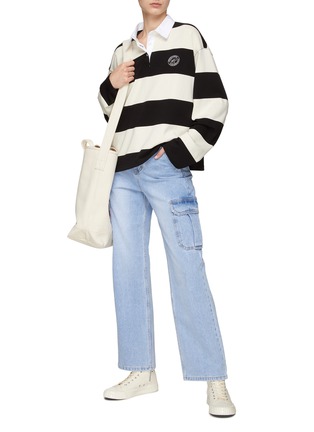 Figure View - Click To Enlarge - CLOVE - STRIPED COTTON RUGBY SHIRT