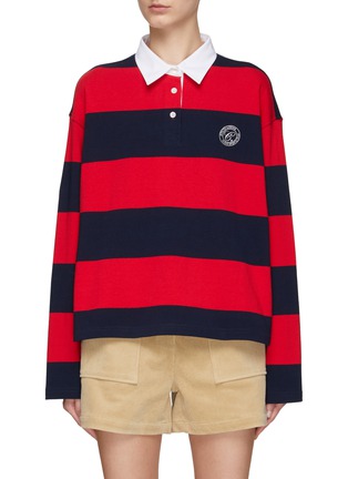 Main View - Click To Enlarge - CLOVE - STRIPED COTTON RUGBY SHIRT
