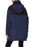 Back View - Click To Enlarge - CLOVE - Drawstring Hem Hooded High Neck Anorak