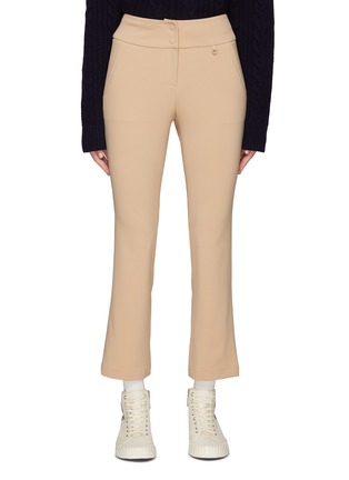 Main View - Click To Enlarge - CLOVE - HIGH RISE CROPPED STRETCH FLARED PANTS