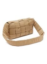 BOTTEGA VENETA | Woven Padded Nylon Messenger Bag | BEIGE