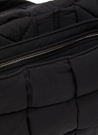 Detail View - Click To Enlarge - BOTTEGA VENETA - Woven Padded Nylon Messenger Bag