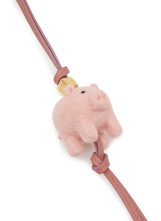 Detail View - Click To Enlarge - LOEWE - PIG CALF LEATHER FELT CHARM