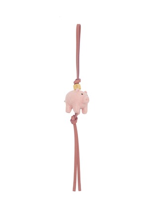 Main View - Click To Enlarge - LOEWE - PIG CALF LEATHER FELT CHARM
