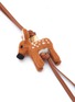Detail View - Click To Enlarge - LOEWE - DEER CALF LEATHER MERINO WOOL FELT CHARM