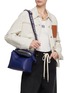 Figure View - Click To Enlarge - LOEWE - ‘PUZZLE EDGE’ SMALL SATIN CALF LEATHER CROSSBODY BAG