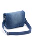 Detail View - Click To Enlarge - LOEWE - ‘Goya’ Logo Jacquard Strap Denim Puffer Messenger Bag