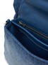 Detail View - Click To Enlarge - LOEWE - ‘Goya’ Logo Jacquard Strap Denim Puffer Messenger Bag