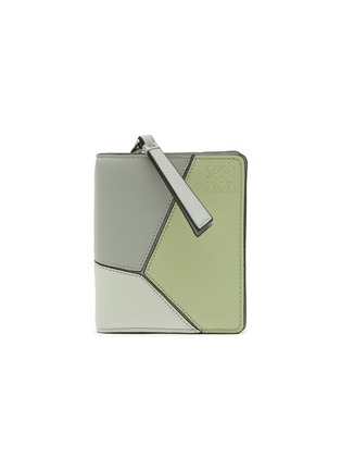 Main View - Click To Enlarge - LOEWE - ‘PUZZLE’ CALF LEATHER COMPACT ZIP WALLET