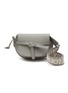 Main View - Click To Enlarge - LOEWE - Mini 'Gate Dual' Logo Jacquard Strap Leather Crossbody Bag