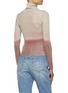 Back View - Click To Enlarge - MISSONI - Long Sleeve High Roll Neck Degrade Knit Jumper