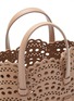 Detail View - Click To Enlarge - ALAÏA - ‘MINA’ 16 VIENNE PERFORATED CALFSKIN LEATHER TOTE BAG