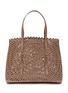 Main View - Click To Enlarge - ALAÏA - ‘MINA’ 32 VIENNE PERFORATED CALFSKIN LEATHER TOTE BAG