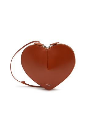 Main View - Click To Enlarge - ALAÏA - ‘Le Coeur’ Calfskin Leather Crossbody Bag