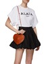 Figure View - Click To Enlarge - ALAÏA - ‘Le Coeur’ Calfskin Leather Crossbody Bag