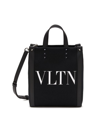 Main View - Click To Enlarge - VALENTINO GARAVANI - ‘VLTN’ Logo Print Canvas Crossbody Tote Bag