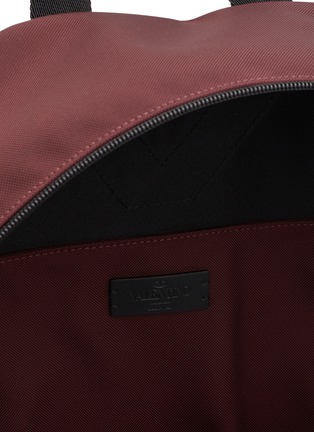 Detail View - Click To Enlarge - VALENTINO GARAVANI - Studded VLTN Patch Nylon Backpack