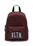 Main View - Click To Enlarge - VALENTINO GARAVANI - Studded VLTN Patch Nylon Backpack