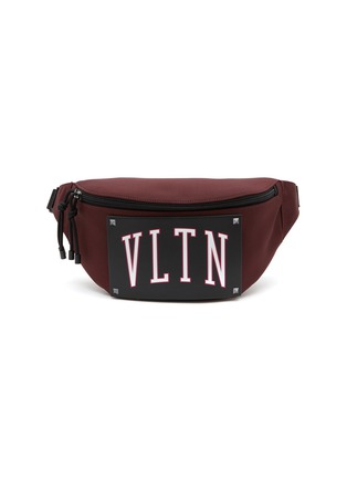 Main View - Click To Enlarge - VALENTINO GARAVANI - Studded VLTN Patch Nylon Waist Bag