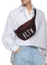 Figure View - Click To Enlarge - VALENTINO GARAVANI - Studded VLTN Patch Nylon Waist Bag