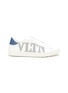 Main View - Click To Enlarge - VALENTINO GARAVANI - Semi Transparent ‘VLTN’ Logo Leather Low Top Sneakers
