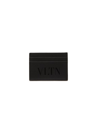 Main View - Click To Enlarge - VALENTINO GARAVANI - Tonal 'VLTN' Print Leather Cardholder
