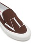 Detail View - Click To Enlarge - VALENTINO GARAVANI - VLTN Logo Print Canvas Slip On Sneakers