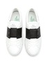 Detail View - Click To Enlarge - VALENTINO GARAVANI - ‘OPEN FOR A CHANGE’ SPECKLED SOLE LOW TOP LACE UP SNEAKERS