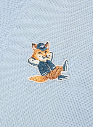  - MAISON KITSUNÉ - Dressed Fox Patch Wool Loose Fit Cardigan