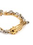 Detail View - Click To Enlarge - ALEXANDER MCQUEEN - DOUBLE CHAIN SKULL CHARM BRACELET