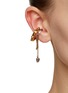 Figure View - Click To Enlarge - ALEXANDER MCQUEEN - Brass Skull Pendant Double Hoop Ear Cuff