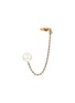 Main View - Click To Enlarge - ALEXANDER MCQUEEN - CRYSTAL EMBELLISHED SKULL FAUX PEARL EAR CUFF