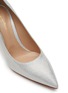 Detail View - Click To Enlarge - GIANVITO ROSSI - ‘Gianvito’ 85 Metallic Suede Pumps