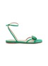 Main View - Click To Enlarge - GIANVITO ROSSI - ‘Jaipur’ Crystal Embellished Leather Flat Sandals