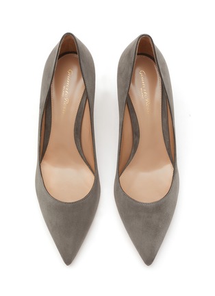 Detail View - Click To Enlarge - GIANVITO ROSSI - ‘Gianvito’ 70 Suede Point Toe Pumps