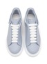 Detail View - Click To Enlarge - ALEXANDER MCQUEEN - ‘Larry’ Panelled Leather Oversized Sneakers