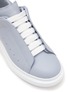 Detail View - Click To Enlarge - ALEXANDER MCQUEEN - ‘Larry’ Panelled Leather Oversized Sneakers