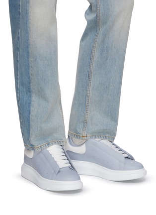 Figure View - Click To Enlarge - ALEXANDER MCQUEEN - ‘Larry’ Panelled Leather Oversized Sneakers