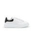 Main View - Click To Enlarge - ALEXANDER MCQUEEN - ‘LARRY’ LOW TOP LACE UP CONTRAST TAB WEDGE SNEAKERS