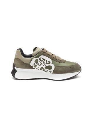 Main View - Click To Enlarge - ALEXANDER MCQUEEN - ‘Sprint’ Logo Patch Low Top Lace Up Sneakers