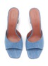 AMINA MUADDI - ‘Lupita’ 70 Washed Denim Heeled Sandals